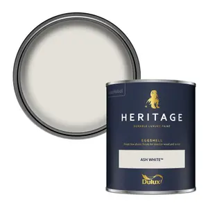 Dulux Trade Heritage Ash White Eggshell Wall paint, 750ml