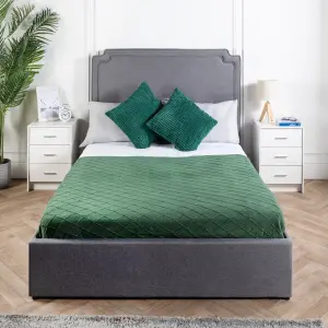 Ottoman Bed Frame Double Storage Bed with Pocket Sprung Mattress