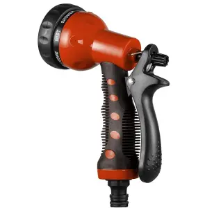 8 Function Garden Hose Spray Nozzle Head Gun Multi Pattern Adjustable Mist & Jet