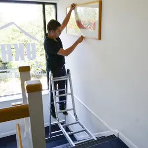 11-in-1 Folding Combination Ladder & 3 Step Slimline Ladder Wolf Access All Areas Set