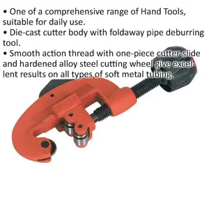 High-Quality Die-Cast Pipe Cutter for 3mm to 32mm Tubing - Durable Alloy Steel Tool