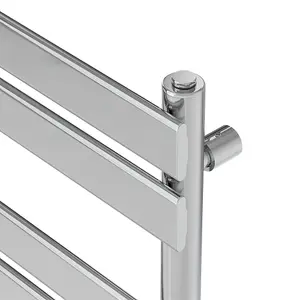 Rinse Heated Towel Rail Radiator For Bathroom Ladder Flat Panel Chrome 1600x450mm