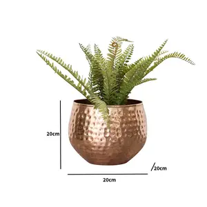 Melody Maison Copper Hammered Metal Planter