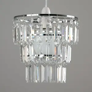 24.5cm H Plastic Novelty Pendant Shade ( Screw On ) Clear