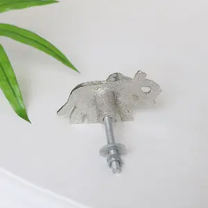 Melody Maison Silver Elephant Drawer Knob