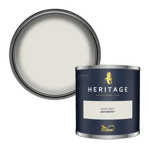 Dulux Trade Heritage Ash White Matt Wall paint, 125ml Tester pot