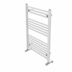 Rinse Straight Bathroom Heated Towel Rail Ladder Radiator White 800x600mm