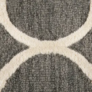 Wool Area Rug 160 x 230 cm Grey YALOVA