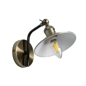 Inlight Bureau Satin Nickel Wired LED Wall light