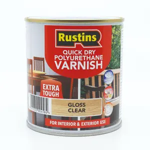 Rustins Quick Drying Polyurethane Varnish Gloss Clear 2.5ltr