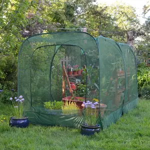 GardenSkill Pop Up Giant Garden Fruit Veg Cage & Pest Protection Crop Cover 2.5x1.25x1.35m H