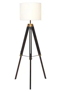 Interiors by Premier Malvern Tripod Floor Lamp With Black Base