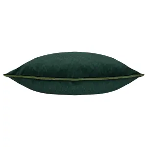 Paoletti Torto Velvet Piped Feather Rich Cushion