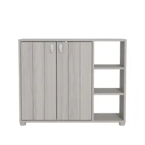 GFW Bideford Shoe Cabinet Warm Grey Oak