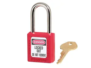 Master Lock - Lockout Padlock - 38mm Body & 6mm Hardened Steel Shackle