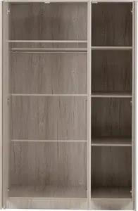 Malvern 3 Door Wardrobe in Beige Urban Snow Finish