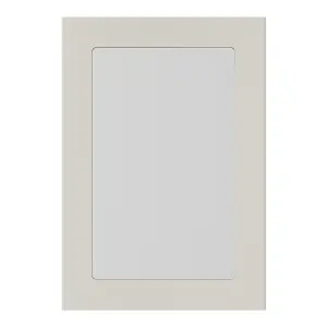 GoodHome Stevia Matt sandstone Slab Glazed Cabinet door (W)500mm (H)715mm (T)18mm