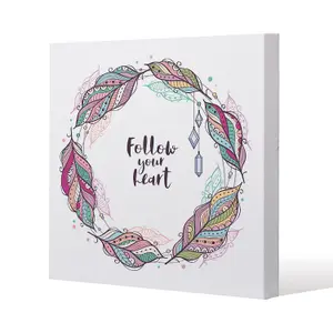 Follow your heart (Canvas Print) / 90 x 90 x 4cm