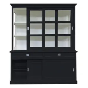 Stiles Display Cabinet Grey Anthracite