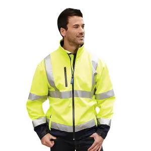 Yoko Mens Hi-Vis Sofshell Jacket