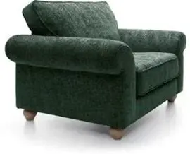 Ingrid Collection Cuddle Chair In Jungle Green