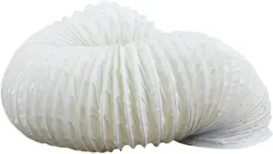 Blauflex White PVC Ducting 100mm dia x 3m