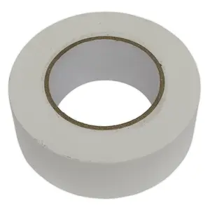 Sealey Duct Tape 50mm x 50m White Gloss Finish Moisture Resistant Seal DTW