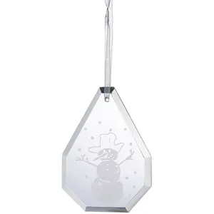 Christmas Droplet Snowman Shaped Ornament