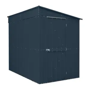 5 x 8 Pent Metal Garden Shed - Anthracite Grey (5ft x 8ft / 5' x 8' / 1.5m x 2.4m)