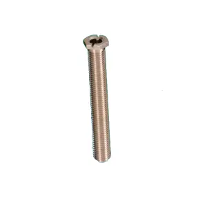 McAlpine BRBOLT90 Brass Ferrule 90mm (M12 Thread) - Nickel Finish