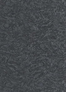 Flowing Textured Marble in Black Vinyl Wallpaper by Elle Decoration