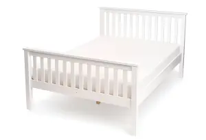 Devon White Wooden Bed Frame - 3ft Single