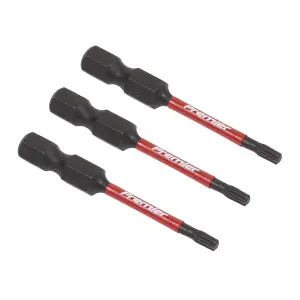 Sealey TRX-Star T10 Impact Power Tool Bits 50mm 3 Pieces Professional AK8240