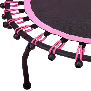 40in Bungee Cords Round Trampoline in Pink for Indoor Outdoor