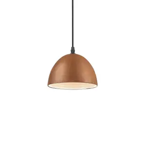 Luminosa Folk 1 Light Dome Ceiling Pendant Light Weathered