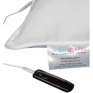 Homescapes Super Microfibre Music Pillow with Speakers - Medium/Firm