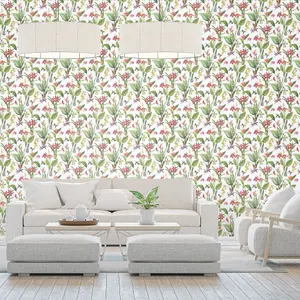 Galerie Secret Garden White/Bright Botanical Floral Wallpaper Roll