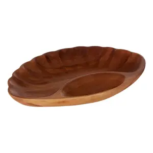 Interiors by Premier Kora 2 Compartment Clamshell Serving Dish