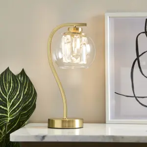 Harbour Studio Mallorie Satin Gold Table lamp