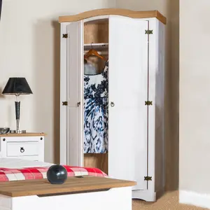 Core Products, Premium Corona White 2 door wardrobe