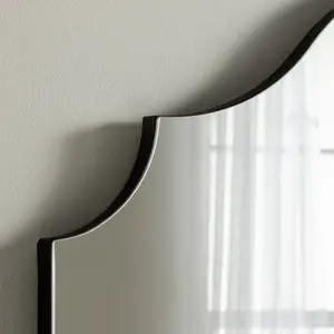 Precious Overmantle Mirror Black