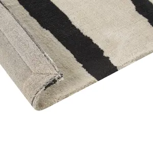 Area Rug 300 x 400 cm Beige and Black KOLPUR