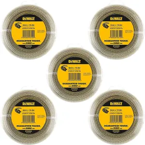 5x Dewalt DT20650-QZ Line Trimmer Wire 2mm 15.2m Dewalt DCM561 DCM561P1 DCM561PB