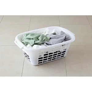 Plastic Laundry Basket with Handles (Set of 2)