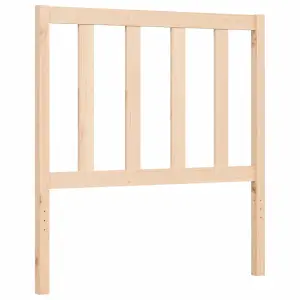 Berkfield Bed Frame with Headboard 90x200 cm Solid Wood