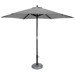 Redwood - Metal Effect Concrete Parasol Base - 12kg - Grey