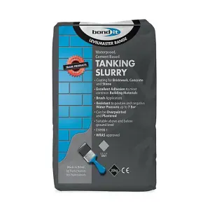 Bond It Tanking Slurry Waterproofing & Damp Proofing Cement Coating - 20kg Grey