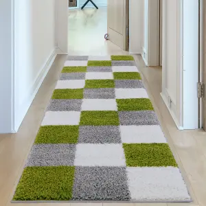 Myshaggy Collection Rugs Geometric Design  381 Green