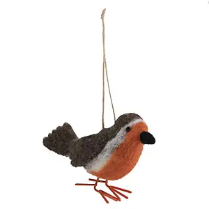 N/FELTING ROBIN - Needle Felting Kit: Christmas: Robin - Trimits