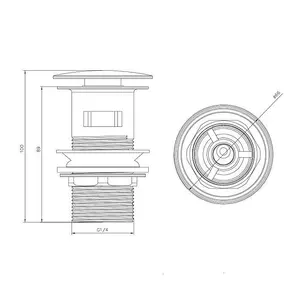 Zoia Gun Grey Basin & Bath Filler Tap Package Inc Basin & Bath Waste